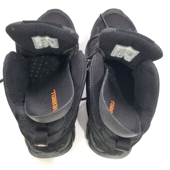 Merrell Men Black Night Moab Hiking Boots 7 - Picture 6 of 16